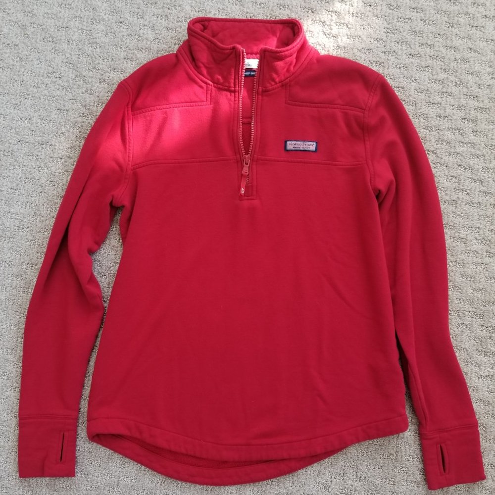 Vineyard Vines Dreamcloth Relaxed Shep Shirt w/Thumbholes, Red, Small, EUC!